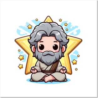 Cute Moses Cartoon Posters and Art